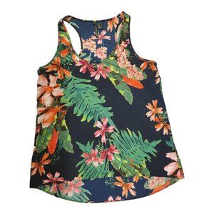 Floral hi-low blouse by Mango, size large!